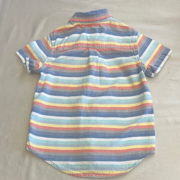 The Children's Place Blue and Yellow Button Down Shirt - Picture 4 of 4